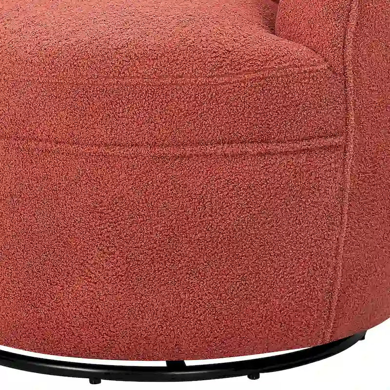 Fauteuil pivotant Galleria 360 en tissu Sherpa Teddy