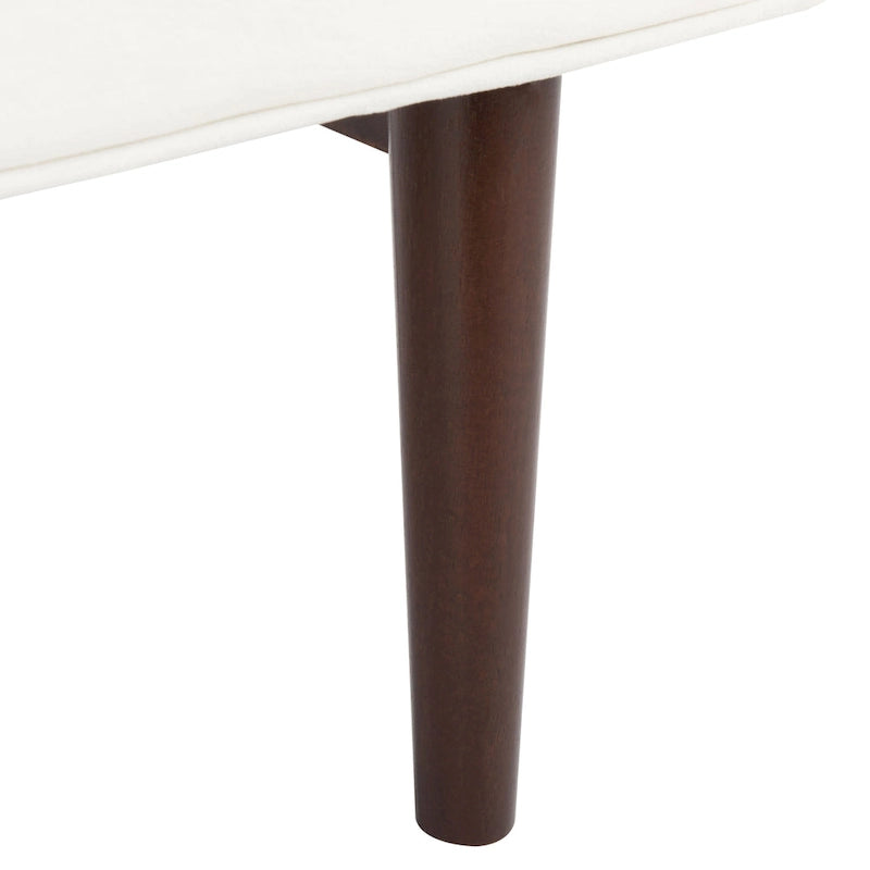 Banc Rosalee Mid-Century Modern 25 pouces - 49L x 18P x 25H