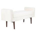 Banc Rosalee Mid-Century Modern 25 pouces - 49L x 18P x 25H
