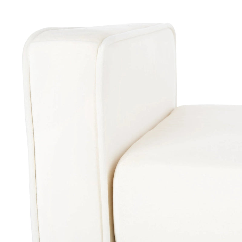 Banc Rosalee Mid-Century Modern 25 pouces - 49L x 18P x 25H