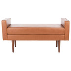 Banc Rosalee Mid-Century Modern 25 pouces - 49L x 18P x 25H