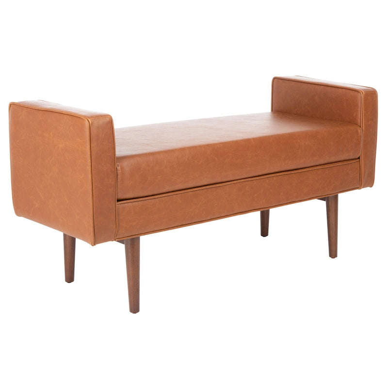 Banc Rosalee Mid-Century Modern 25 pouces - 49L x 18P x 25H