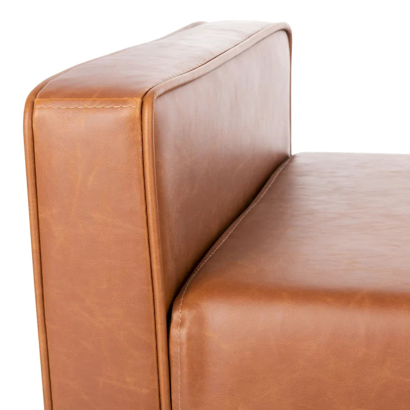 Banc Rosalee Mid-Century Modern 25 pouces - 49L x 18P x 25H
