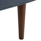 Banc Rosalee Mid-Century Modern 25 pouces - 49L x 18P x 25H