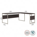Bureau d'angle en L de 72L x 30P