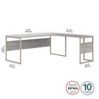 Bureau d'angle en L de 72L x 30P