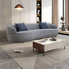 Canapé 3 places moderne incurvé en tissu de 219,99 cm