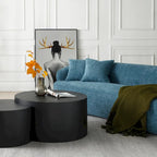 Canapé 3 places moderne incurvé en tissu de 219,99 cm