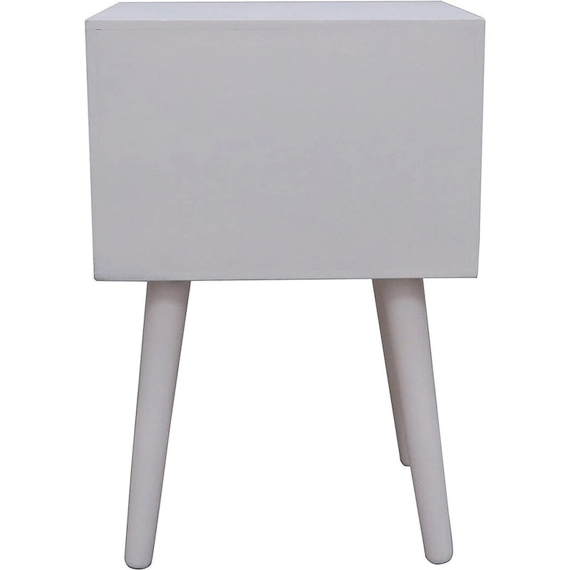 Table de chevet à deux tiroirs