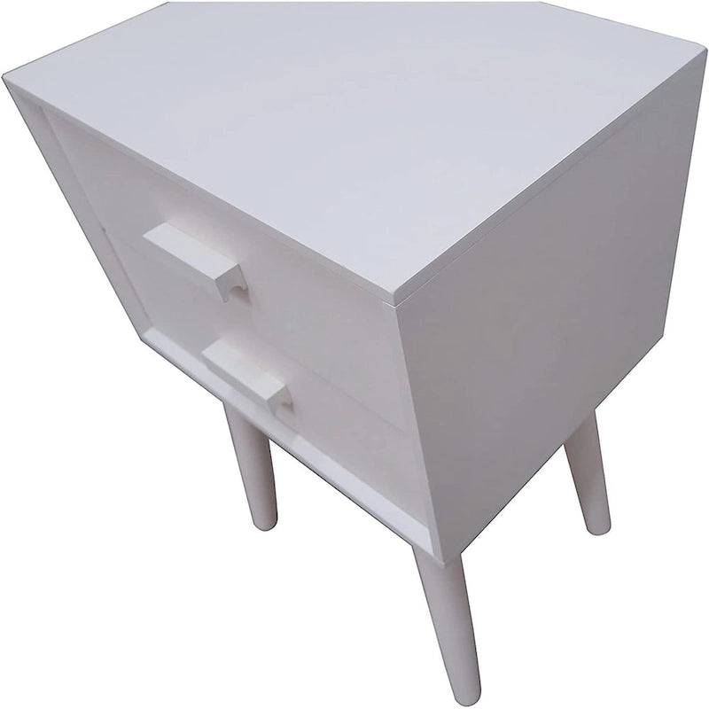 Table de chevet à deux tiroirs