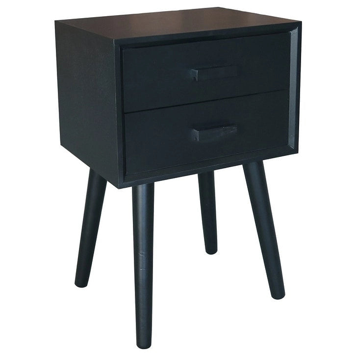 Table de chevet à deux tiroirs
