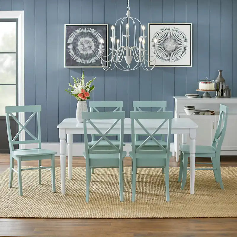 Ensemble de salle à manger 7 pièces Albury Cross Back de Simple Living