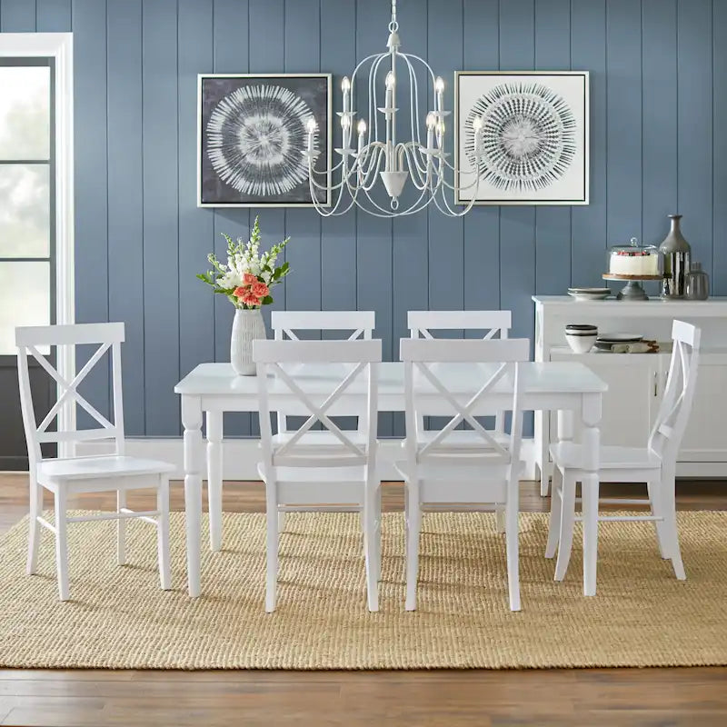 Ensemble de salle à manger 7 pièces Albury Cross Back de Simple Living