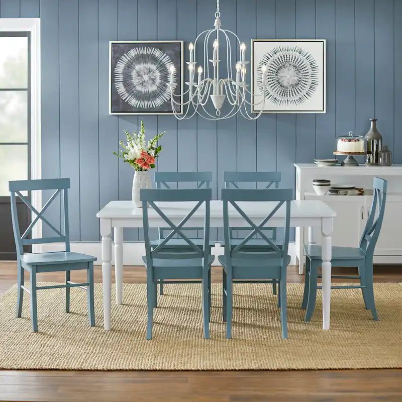 Ensemble de salle à manger 7 pièces Albury Cross Back de Simple Living