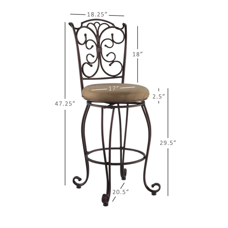 Tabouret de bar en métal Dubasari