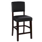 Tabouret de comptoir en similicuir, espresso, 61,4 cm
