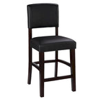 Tabouret de comptoir en similicuir, espresso, 61,4 cm