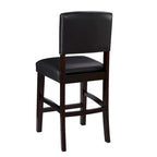 Tabouret de comptoir en similicuir, espresso, 61,4 cm