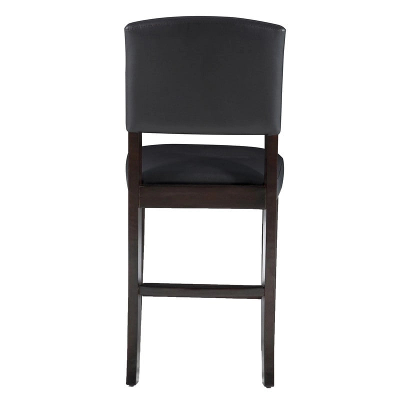 Tabouret de comptoir en similicuir, espresso, 61,4 cm