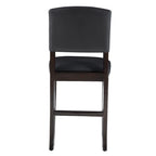 Tabouret de comptoir en similicuir, espresso, 61,4 cm
