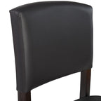 Tabouret de comptoir en similicuir, espresso, 61,4 cm