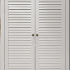 Meuble à chaussures de 76 cm avec portes, Armoire de rangement en bois sur pied