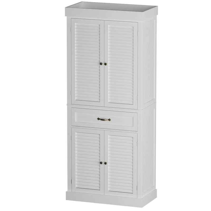 Meuble à chaussures de 76 cm avec portes, Armoire de rangement en bois sur pied