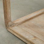 Table d'appoint carrée avec tiroir, 68,5 cm de hauteur, Blanc délavé