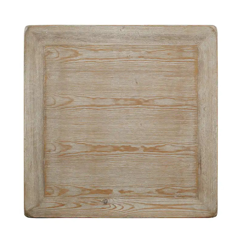Table d'appoint carrée avec tiroir, 68,5 cm de hauteur, Blanc délavé