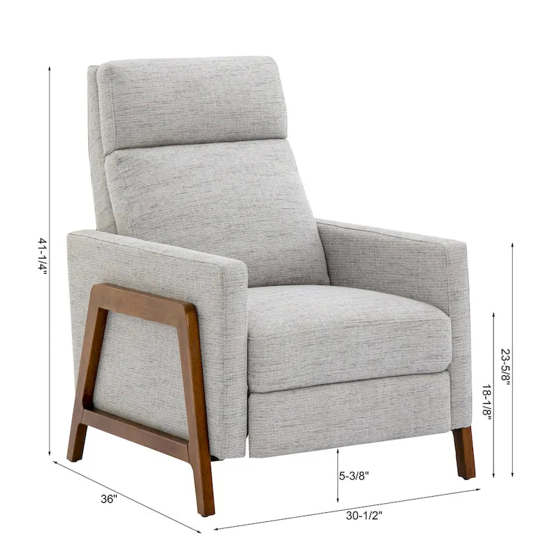Fauteuil inclinable à pousser en tissu haute performance
