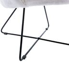 Fauteuil d'appoint moderne Rowen en polaire avec accoudoirs