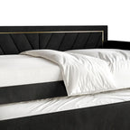 Lit de repos double en velours Glam