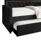 Lit de repos double en velours Glam