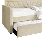 Lit de repos double en velours Glam