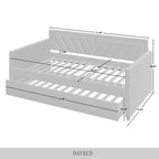 Lit de repos double en velours Glam
