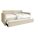 Lit de repos double en velours Glam