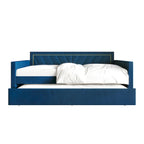 Lit de repos double en velours Glam