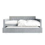 Lit de repos double en velours Glam
