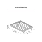 Lit plateforme grand format