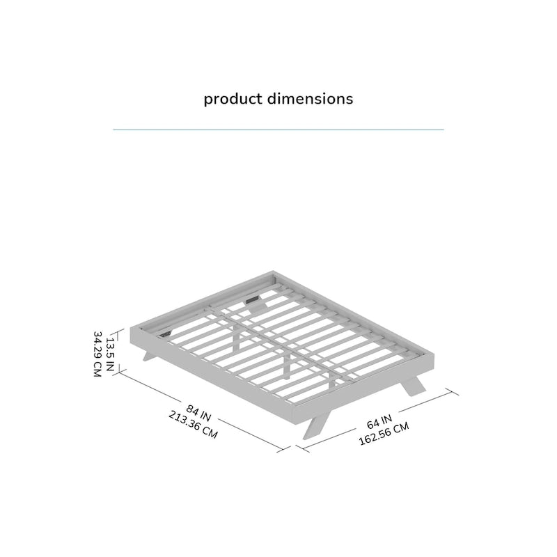 Lit plateforme grand format