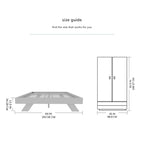 Lit plateforme grand format