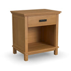 Lit King chêne foncé en bois massif