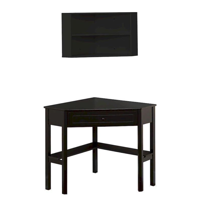 Bureau d'angle avec huche