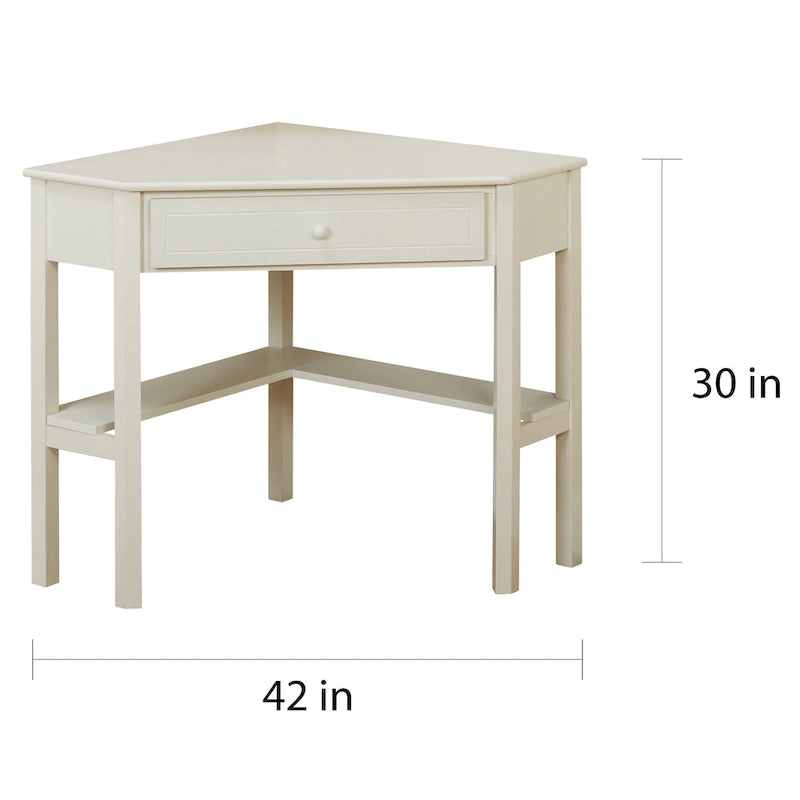 Bureau d'angle avec huche