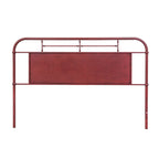 Tête de lit King Size en métal vieilli