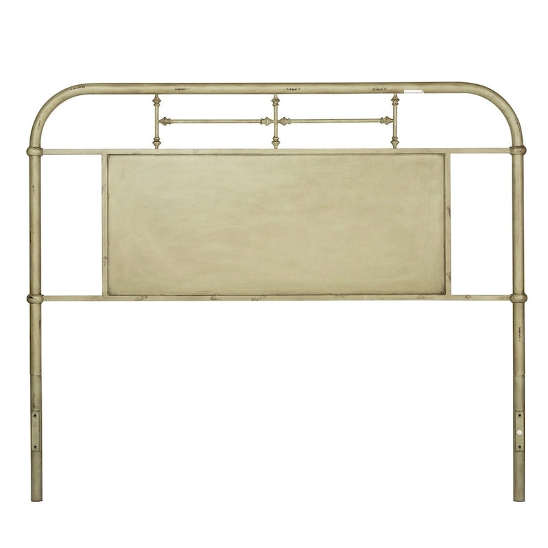 Tête de lit King Size en métal vieilli