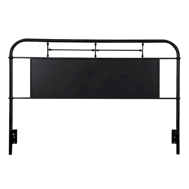 Tête de lit King Size en métal vieilli
