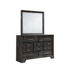 Lit plateforme en tissu de rangement gris