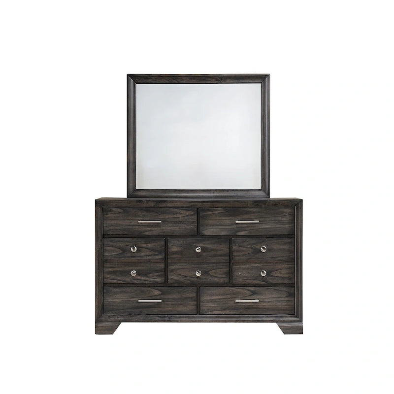 Lit plateforme en tissu de rangement gris