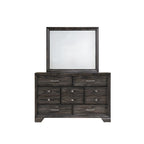 Lit plateforme en tissu de rangement gris